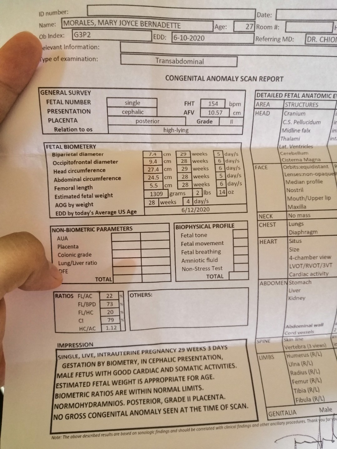 Cas Result