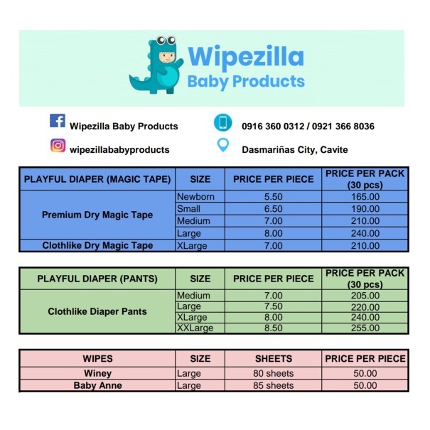 DIAPER AND WIPES FOR SALE!