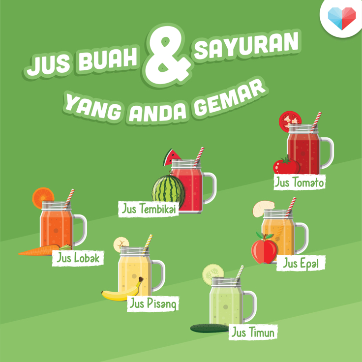 Jus Buah & Sayur Kegemaran Anda
