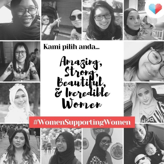 Kerana kami menyokong semua wanita di sini!