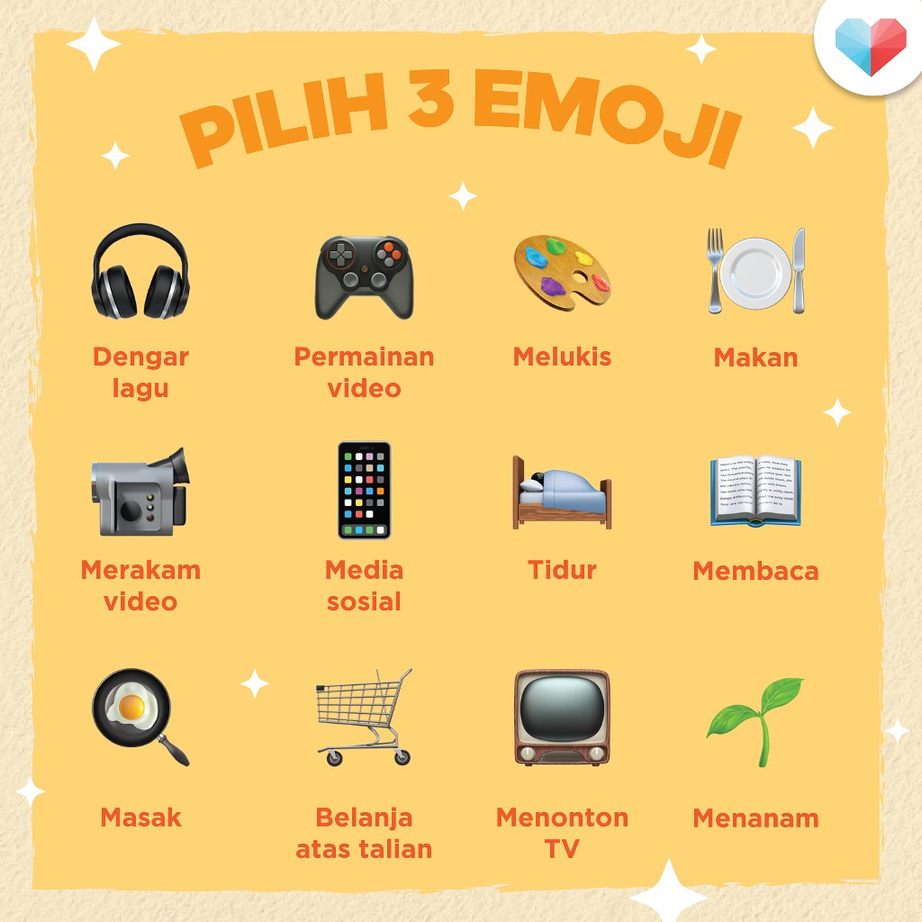Pilih 3 sahaja yang melambangkan diri anda...