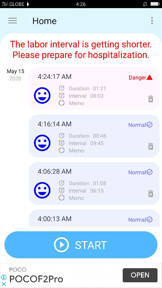Totoo po ba APP na 'to ? CONTRACTiONS TiMER
