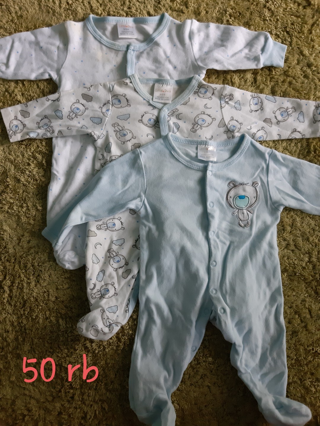 preloved pakaian bayi umur 0-9 bulan