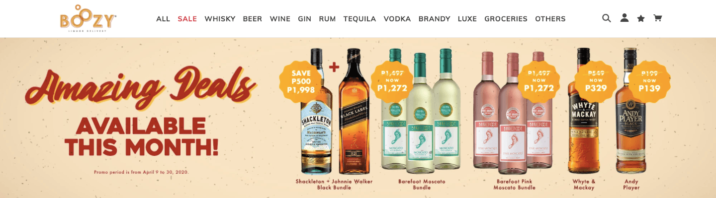 online grocery stores in the philippines: Boozylife