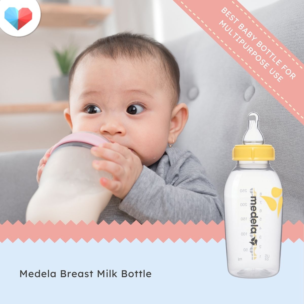 Medela Breast Milk Bottle - Best baby bottle for multipurpose use