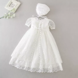 Summer Vestido Christening Gowns - Baptism Dress for Baby Girl