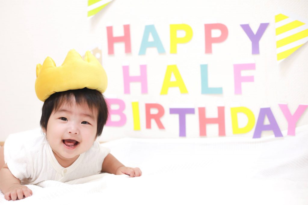 half birthday picture ideas add inscriptions