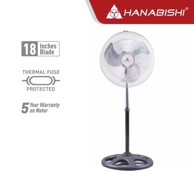 Hanabishi Industrial Stand Fan HISF-180C