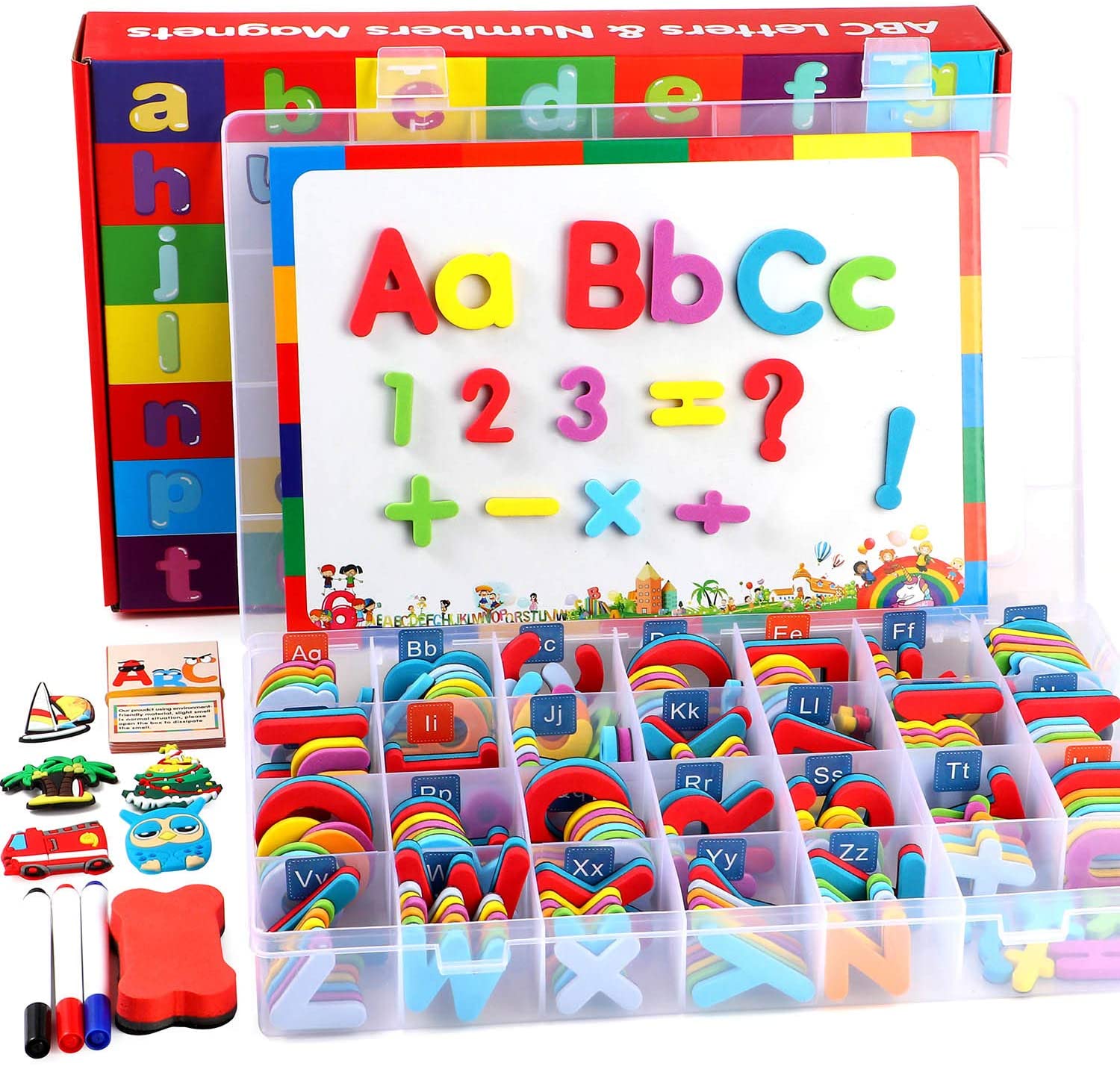 Magnetic Letters and Numbers with Storage Box | Best Magnetis Toys Philippines