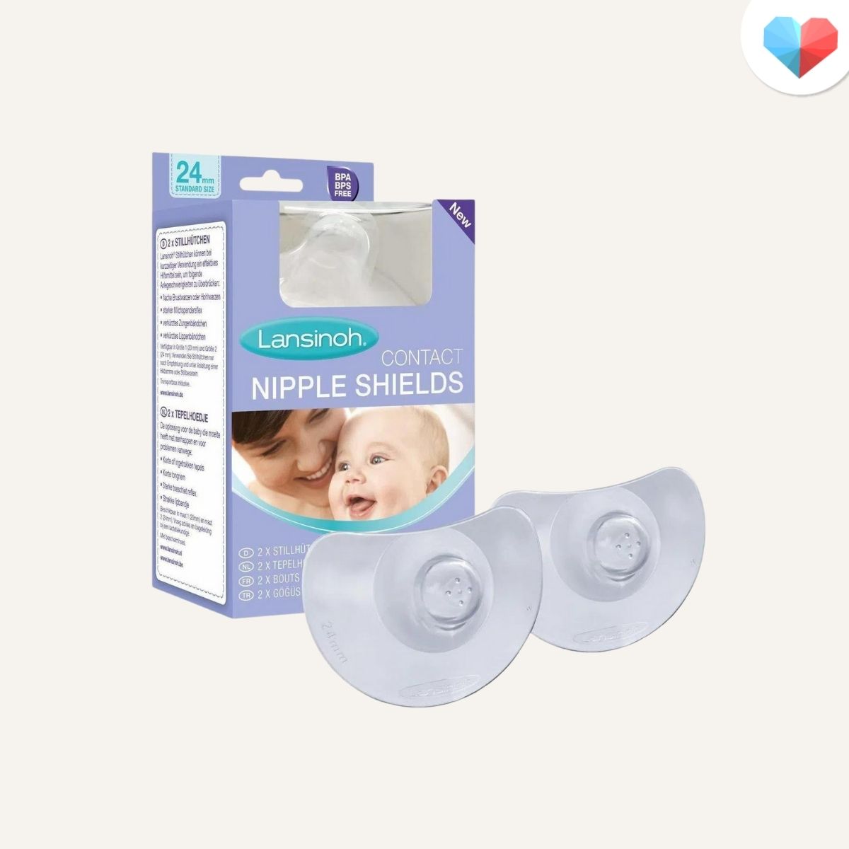 Lansinoh 2-Piece Contact Nipple Shields Review Best for babies with tongue-tie