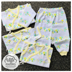 Little Muffins Cute Printed Tie-Side and Pajama Set for Newborn Clothes