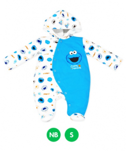 Sesame Street - Long Sleeve Sleeper with Hood | Baby Boy Outfit Ideas