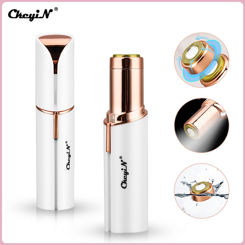 CkeyiN Portable Mini Lady Women Epilator Shaver Electric Hair Removal Lipstick Design Blade Shaver