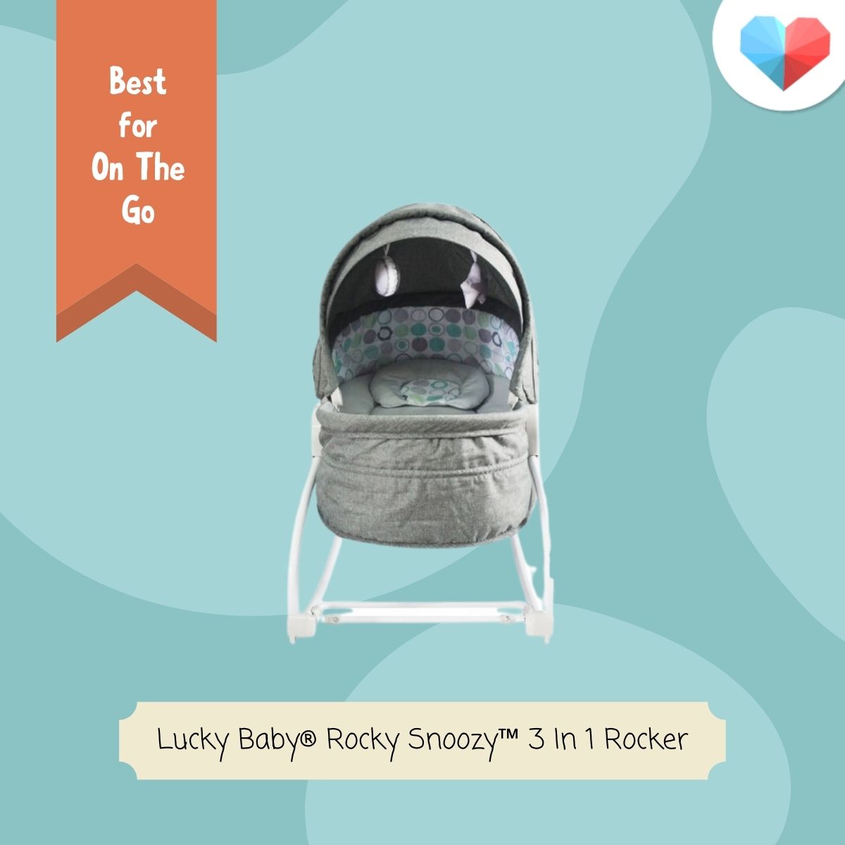 Lucky Baby Rocky Snoozy 3 In 1 Rocker: Best Baby Rocker for On the Go