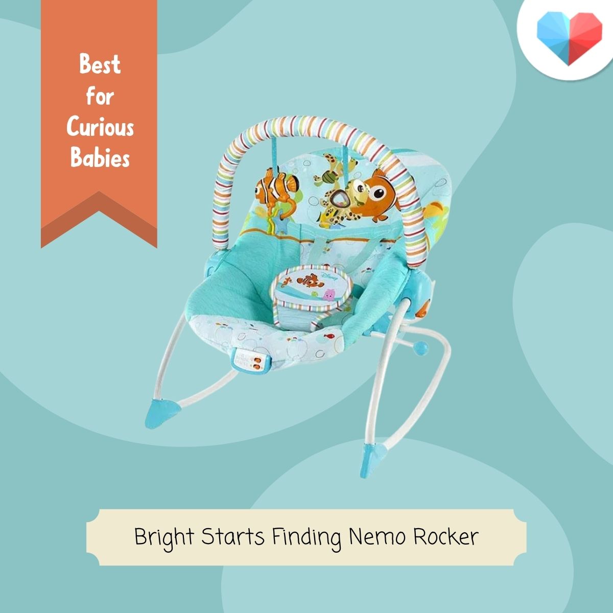 Bright Starts Finding Nemo Rocker: Best Baby Rocker for Curious Babies - Stimulating Toys and Colours