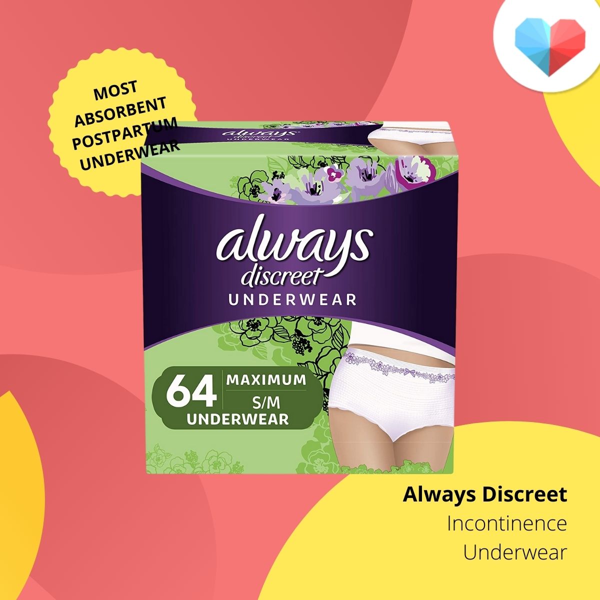 Always Discreet Incontinence Underwear Review - Most Absorbent Postpartum Underwear