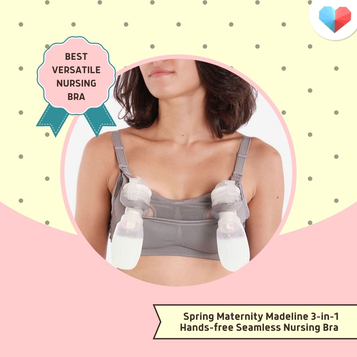 Spring Maternity Madeline 3-in-1 Hands-free Seamless Nursing Bra Review Best versatile nursing bra