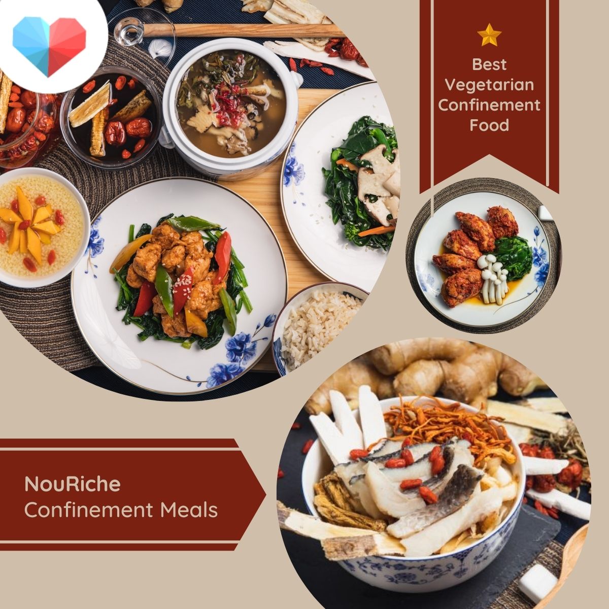 NouRiche Confinement Meals Review - Best Vegetarian Confinement Food