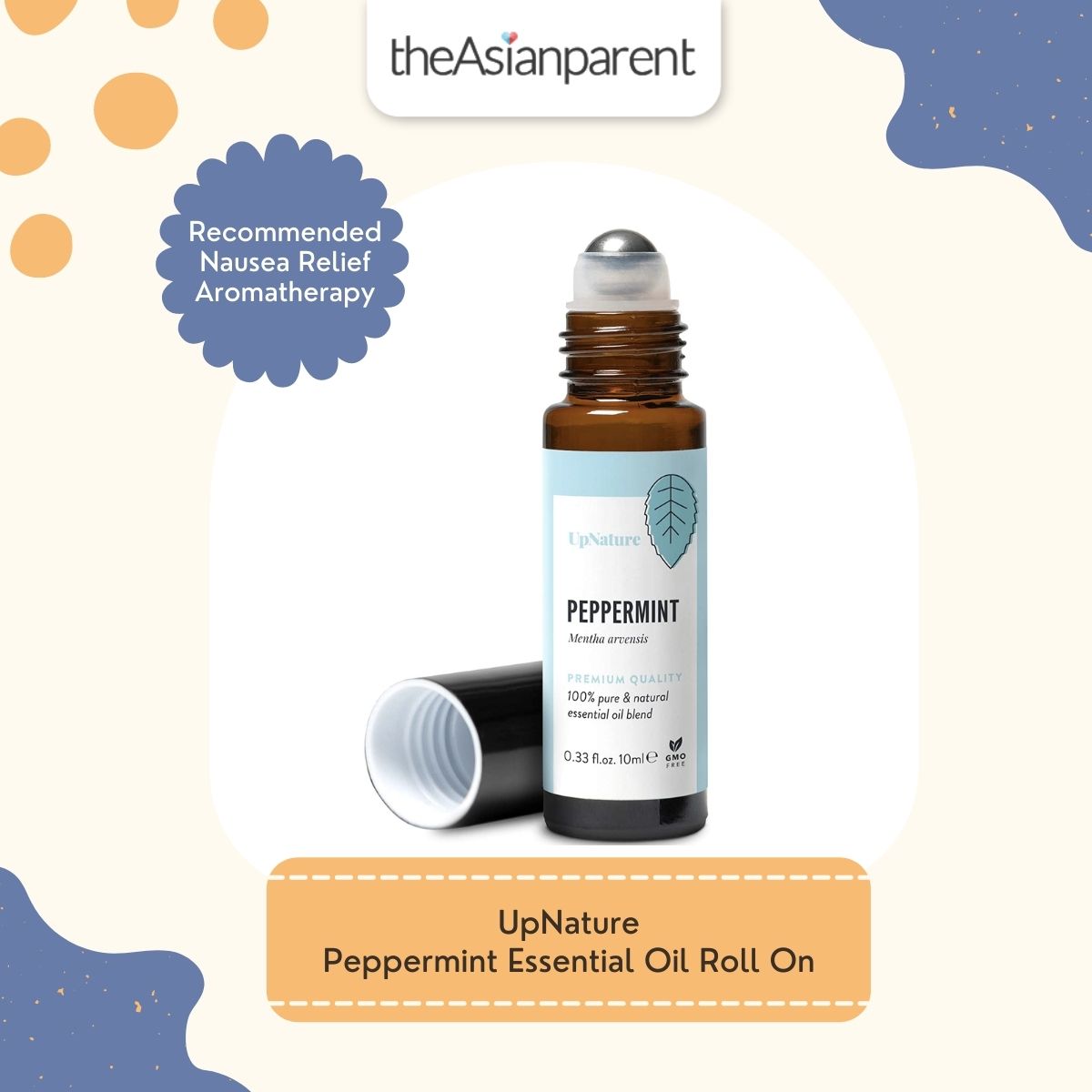 UpNature Peppermint Essential Oil Roll Review | Best Nausea Relief