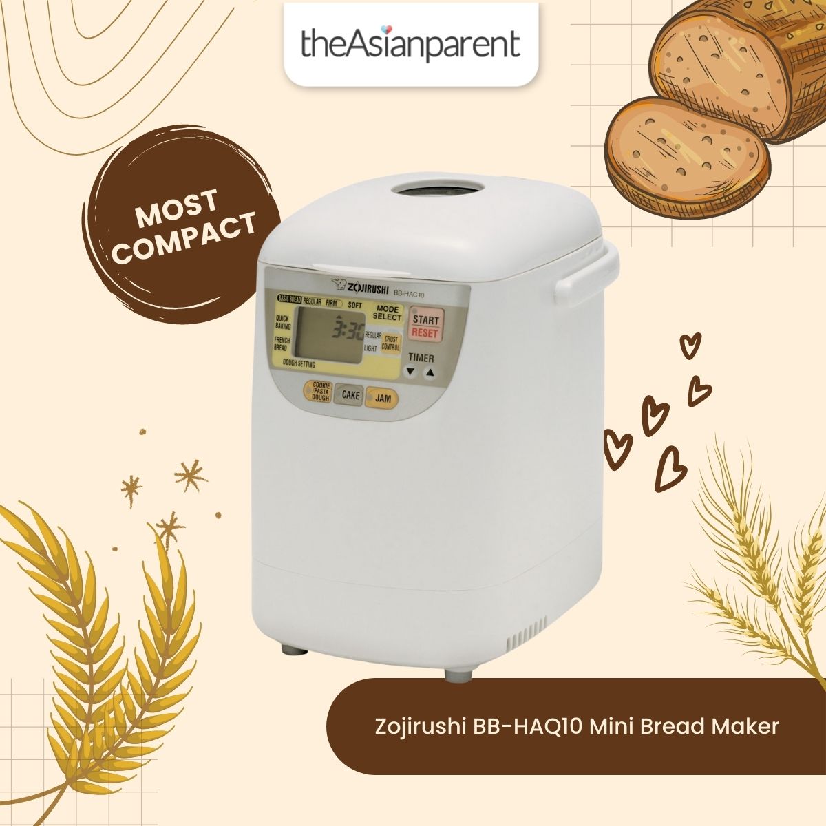 Zojirushi BB-HAQ10 Mini Bread Maker Review Best compact bread maker