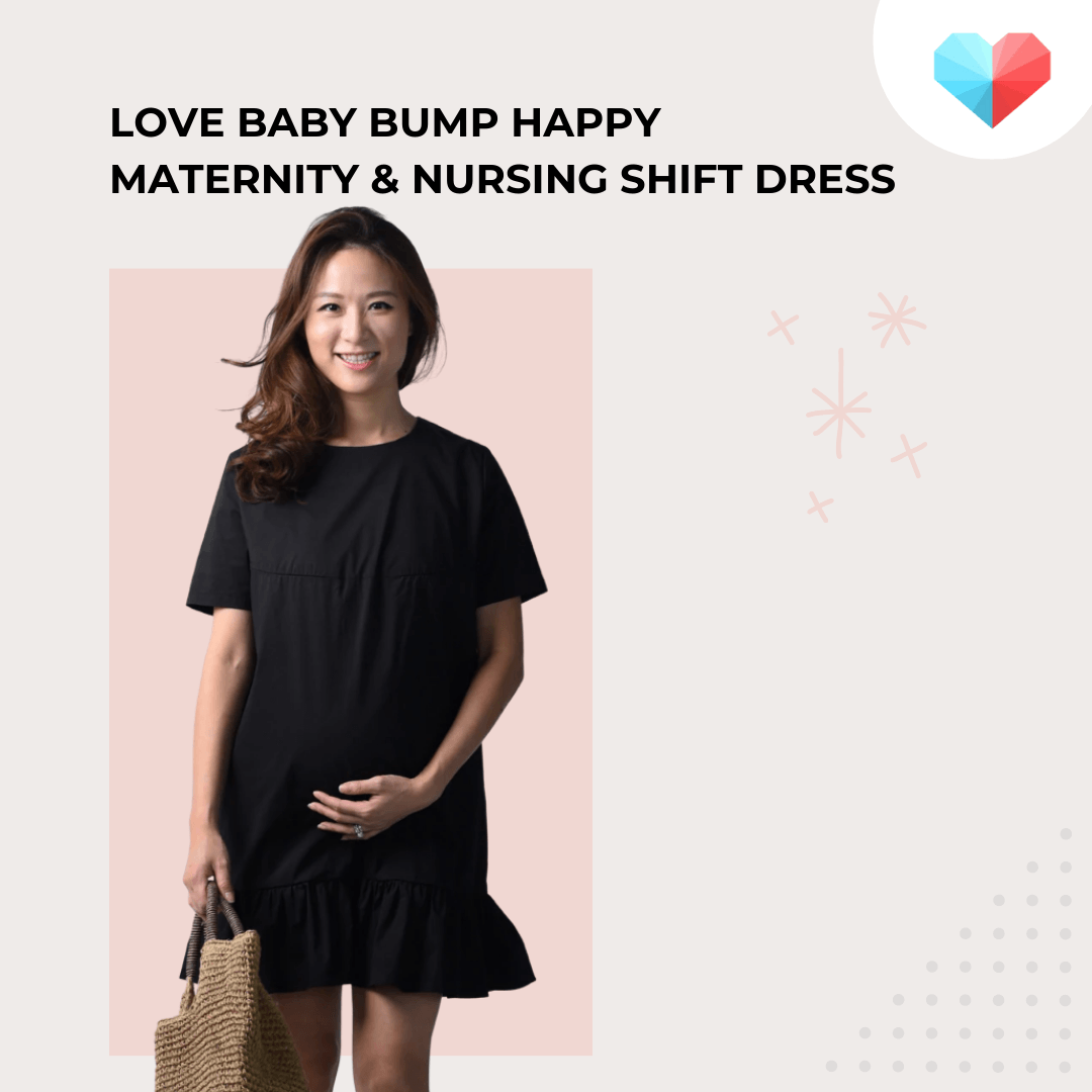 Love Baby Bump Happy Maternity & Nursing Shift Dress | Best Maternity Dress in Singapore