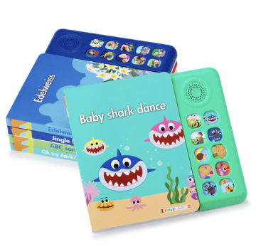 Pinkfong Kids Electric Song Book Nursery Rhymes Baby Shark 10 Songs Per Book Music Book