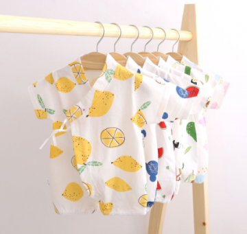 First Few Years Baby Clothes - Baby Kimono Short Sleeve Bodysuits
