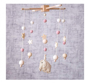 Neutral Baby Crib Mobile Elephant Baby Themed Nursery