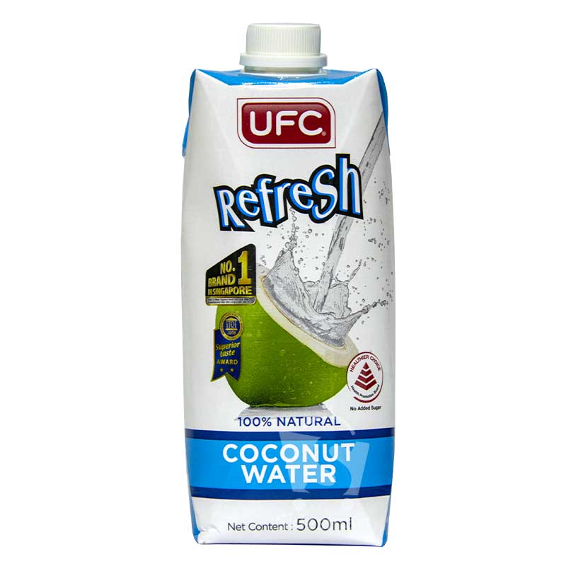 UFC Refresh Natural Coconut Water For Pregnancy 500ml X 12 Packs