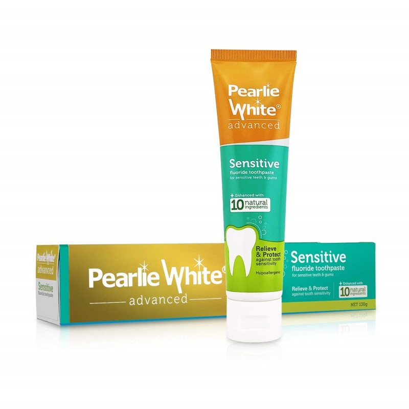 Pearlie White Advanced Sensitive Fluoride Toothpaste | Best toothpaste for sensitive teeth in pregnant