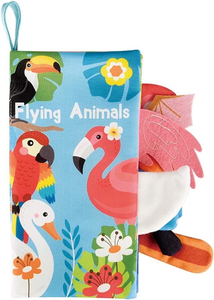 Grneric Soft Cloth Books for Babies-3 Kinds Animal Early Educational Activity Crinkle Books for Infant | Cloth Books for Babies in Singapore
