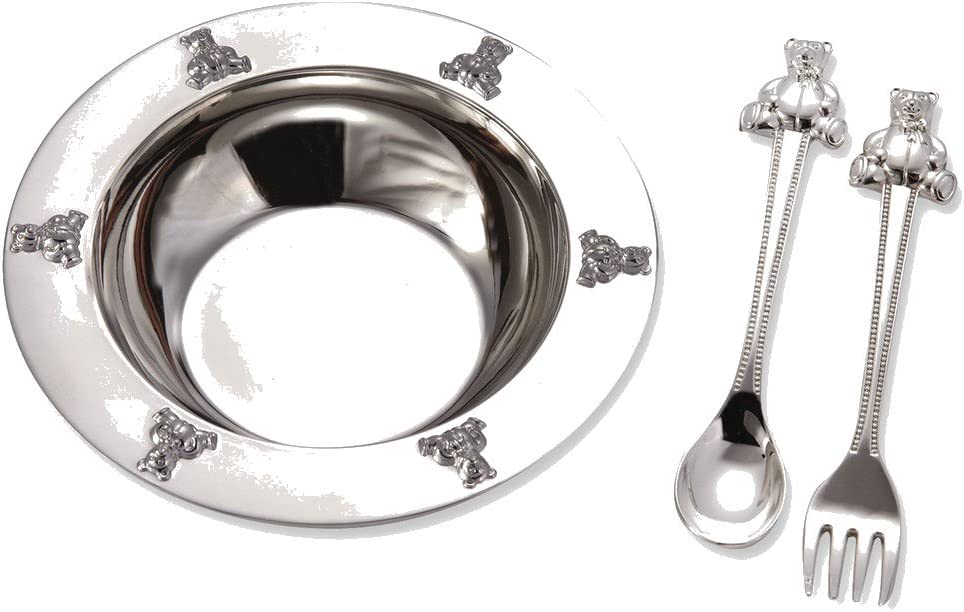Goldia Bear Bowl, Baby Fork and Spoon Set | Baby Spoon and Fork in Singapore