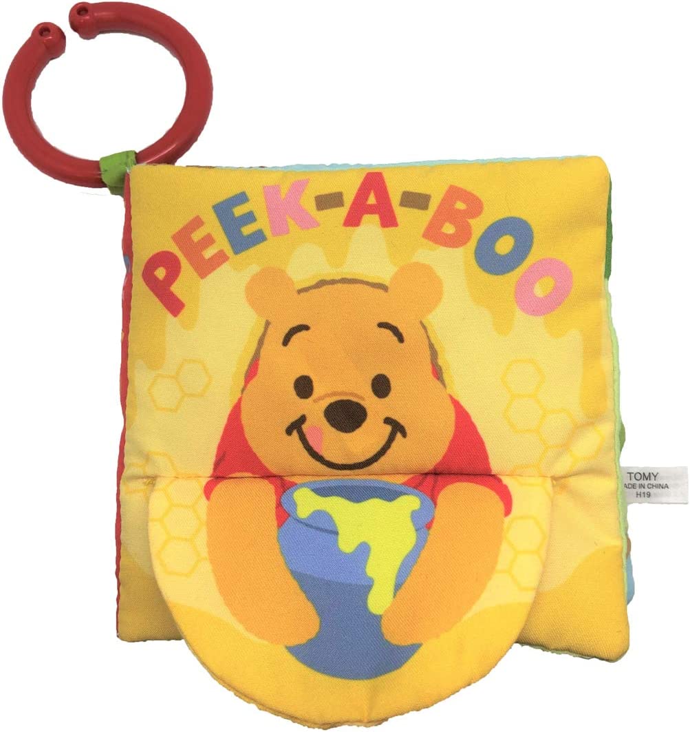 Tomy Disney Dear Little Hands - Pooh Peek-A-Boo Towel Picture Book | Cloth Books for Babies in Singapore