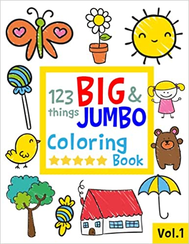 Salmon Sally 123 things BIG & JUMBO Coloring Book | Best Colouring Books