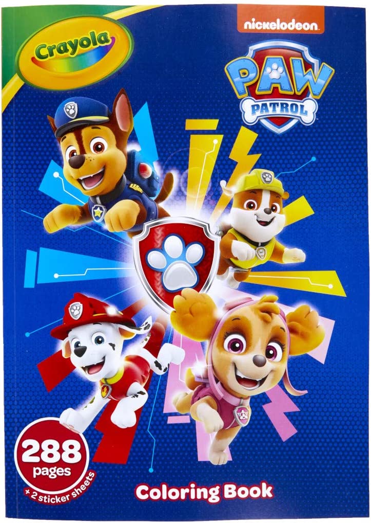 Crayola Paw Patrol Coloring Book with Stickers | Best Colouring Books
