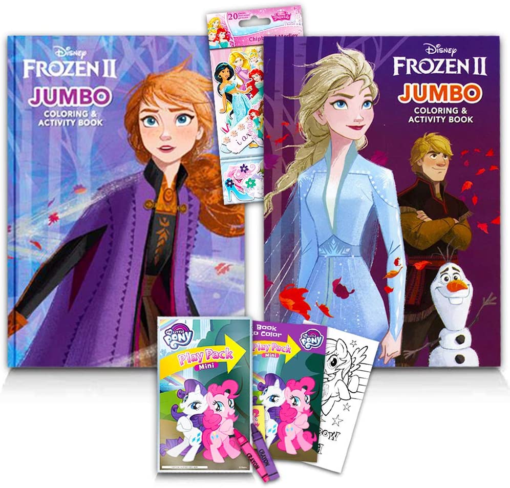 Disney Frozen 2 Coloring Book Set With Over 100 Stickers | Best Colouring Books
