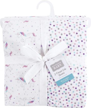 Hudson Baby Unisex Baby Cotton Fitted Crib Sheet | Best Baby Cot Bedsheet in Singapore