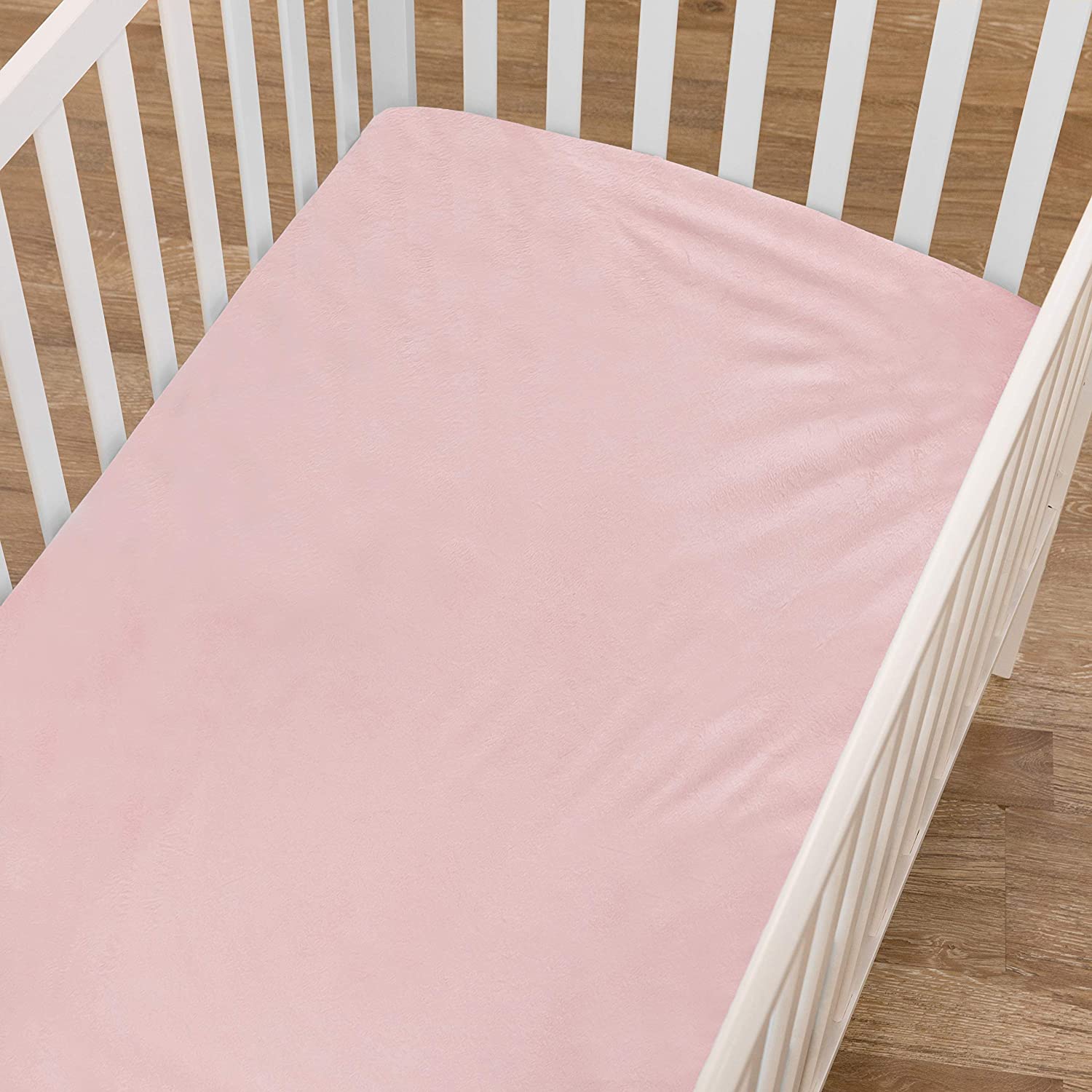 American Baby Company Fitted Crib Sheet - Baby Pink Bedsheet | Best Baby Cot Bedsheet in Singapore