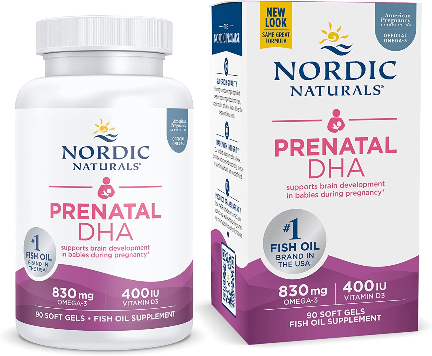 Nordic Naturals Prenatal DHA | Pregnancy Fish Oil Supplements