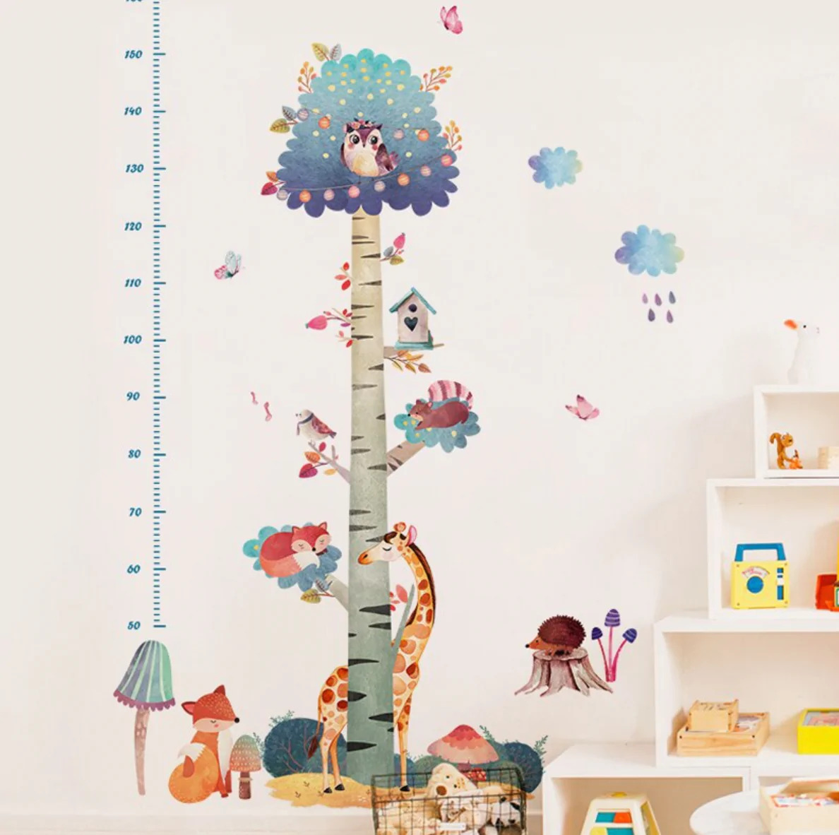 Forest Friends Growth Chart Ruler | Nursery Decor in Singapore