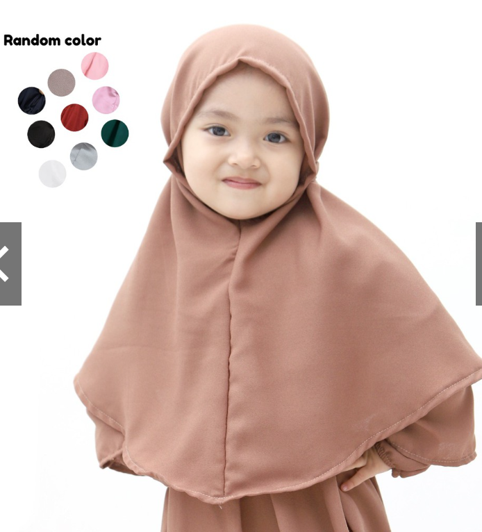 kerudung anak bergo untuk 0-3 tahun