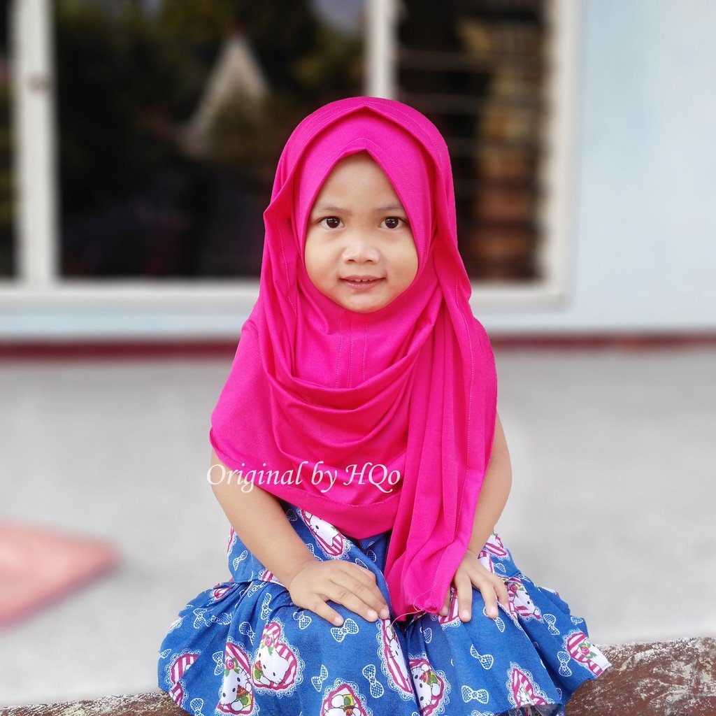 jilbab anak terbaru dari bahan jersey premium