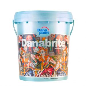 Cat Danabrite, bisa diaplikasikan pada dinding dan plafon dengan berbagai permukaan