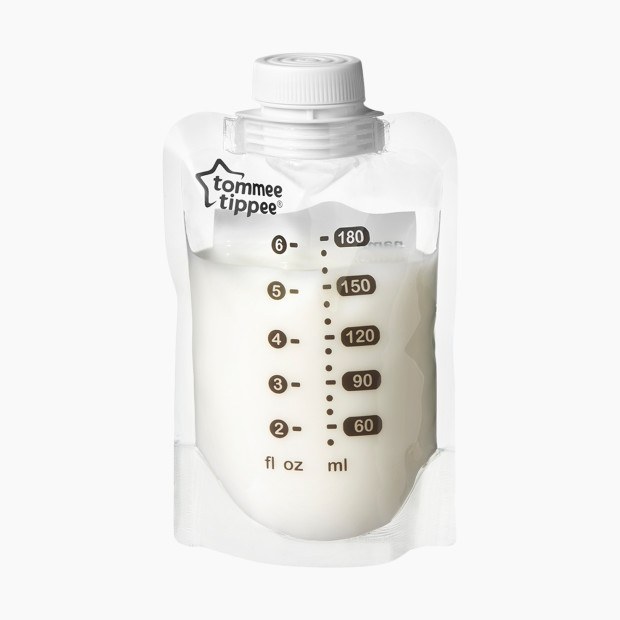 Kantong ASI terbaik Tommee Tipee dengan ujung penutup seperti botol