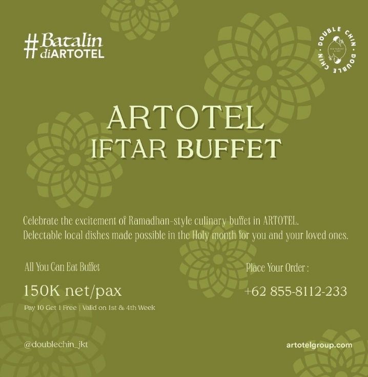 Artotel menghadirkan menu kuliner lokal