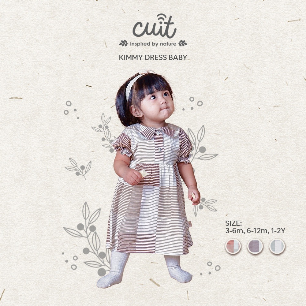 Baju lebaran bayi perempuan CUIT Baby Kimmy Dress
