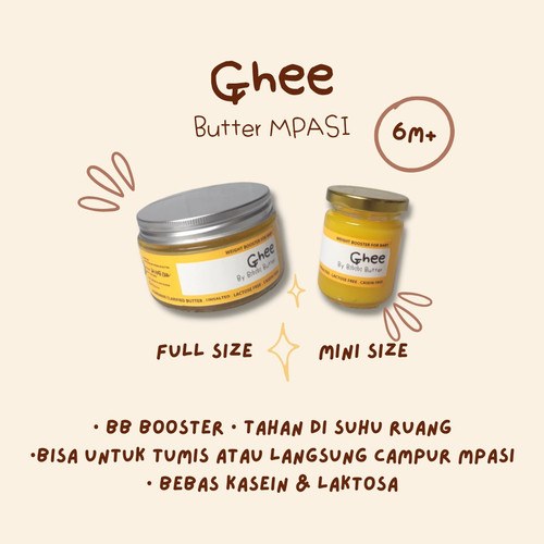 Bibibi Ghee Clarified Butter 100 persen homemade unsalted clarified butter.