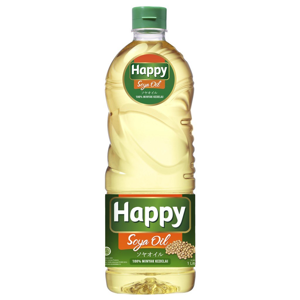 Happy Soya Oil memiliki kandungan tinggi Omega3, Omega-6, dan Vitamin E