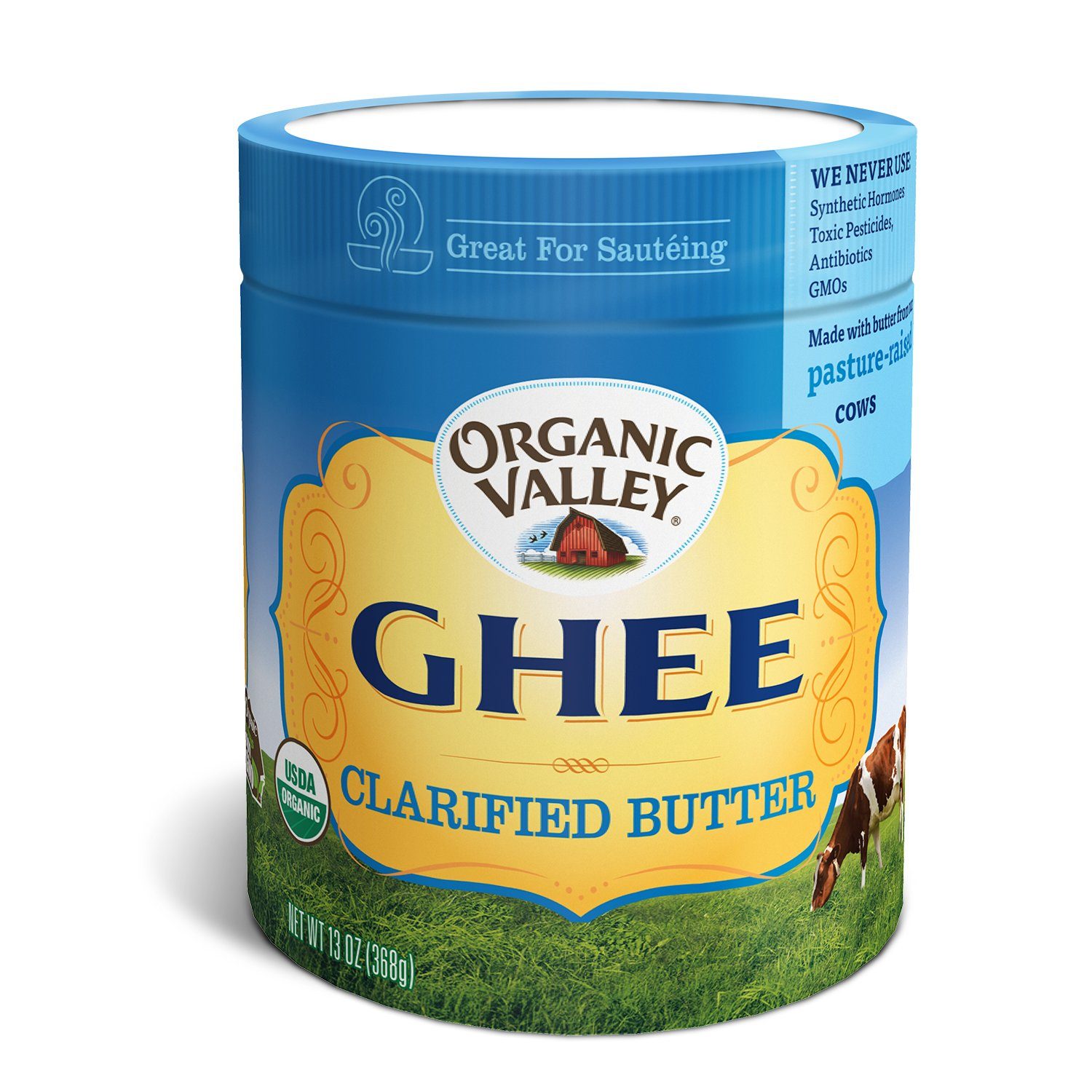 Ghee untuk MPASI Organic Valley memiliki klaim bebas laktosa dan bebas kasein.