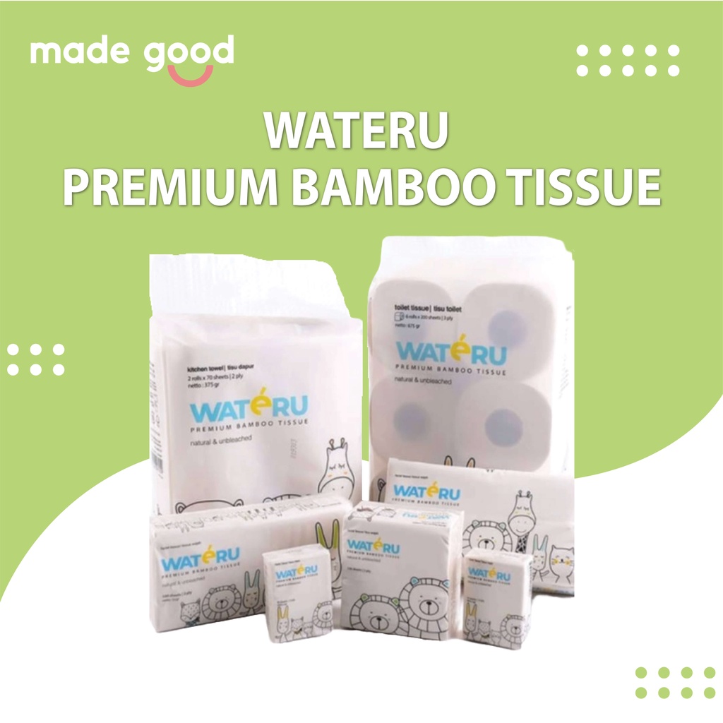 Wateru Premium Bamboo terbuat dari virgin bamboo pulp